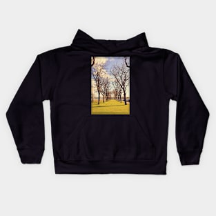 garden by the river Kids Hoodie